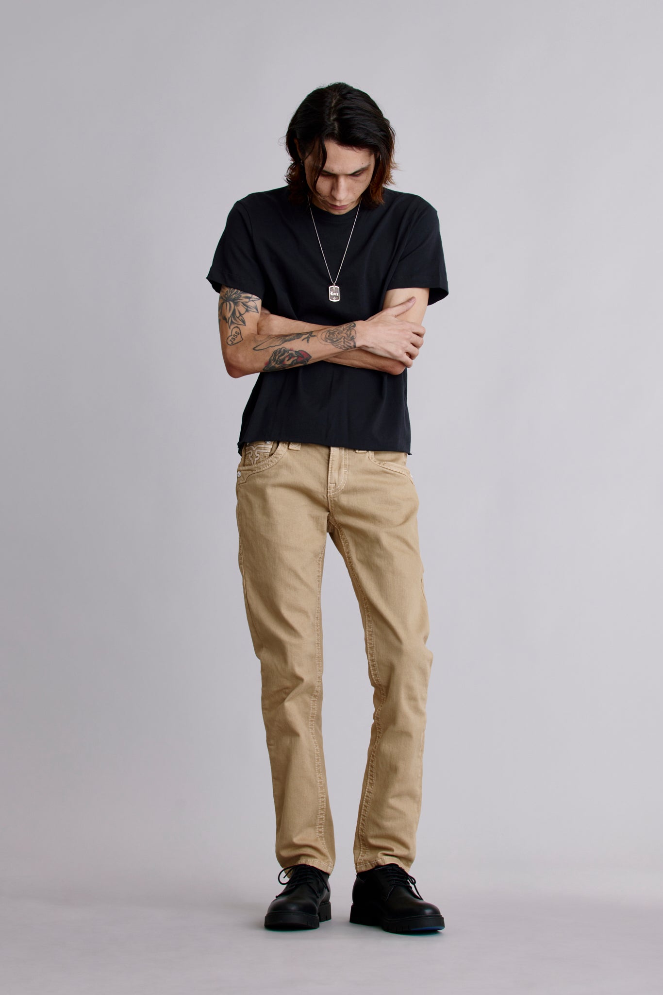 Arther Alt Straight Jeans in Khaki