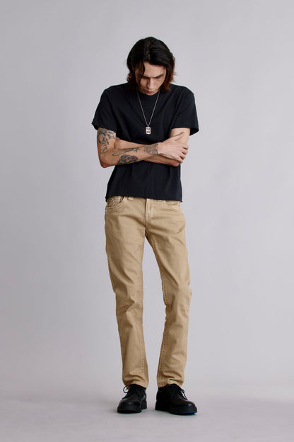 Arther Alt Straight Jeans in Khaki