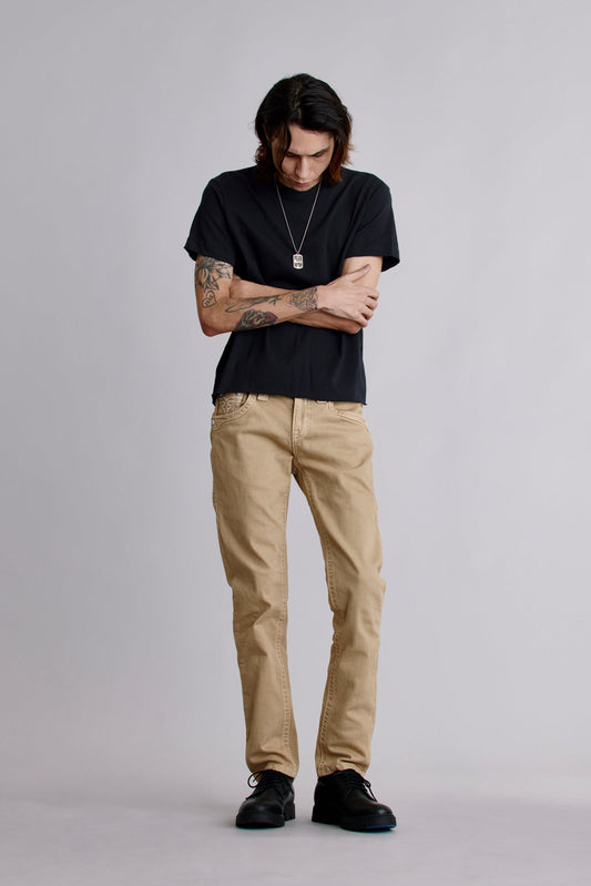 Arther Alt Straight Jeans in Khaki