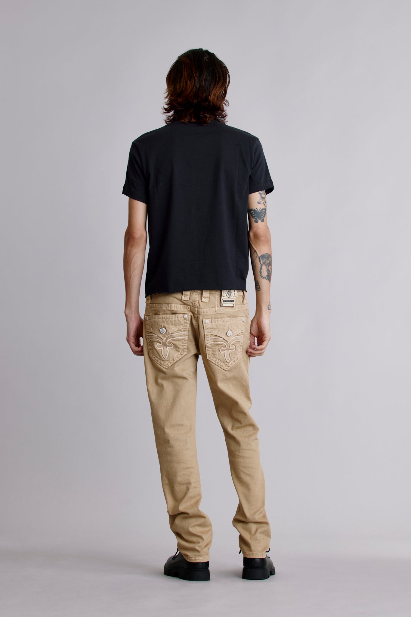 Arther Alt Straight Jeans in Khaki