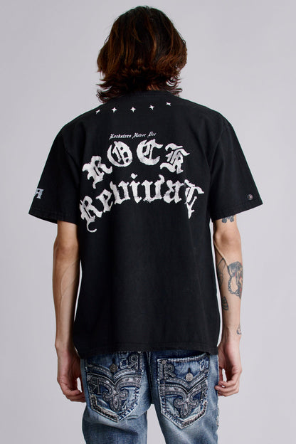 Crest Fade Tee in Black