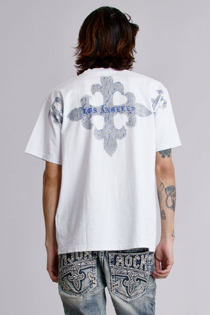 LA Cross Tee in White