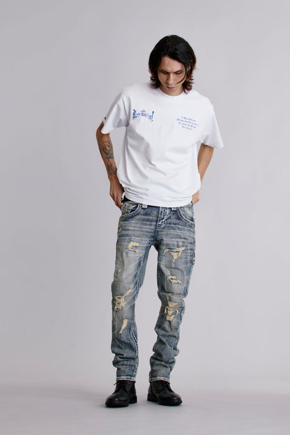 LA Cross Tee in White