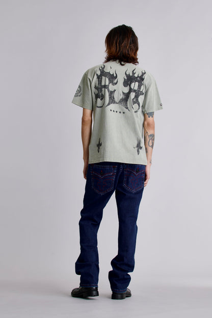 Inferno Crest Tee in Sage