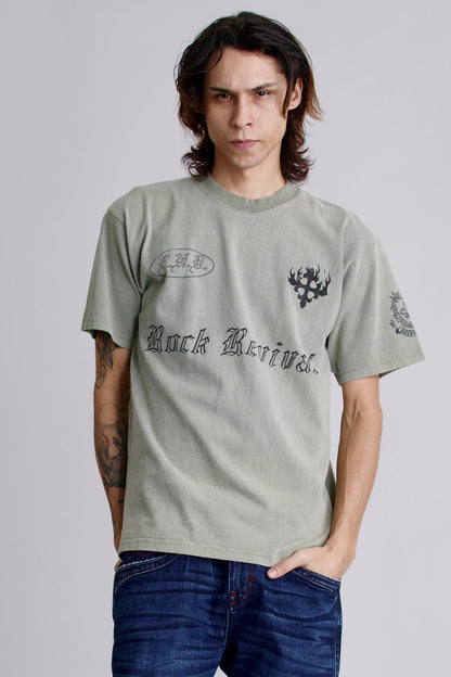 Inferno Crest Tee in Sage