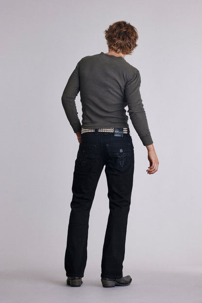 Arther Bootcut in Black/Black