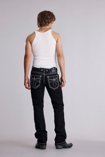 Titan Relaxed Straight in Black/White