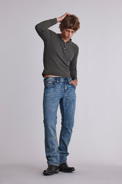 Titan Relaxed Straight in Medium Wash