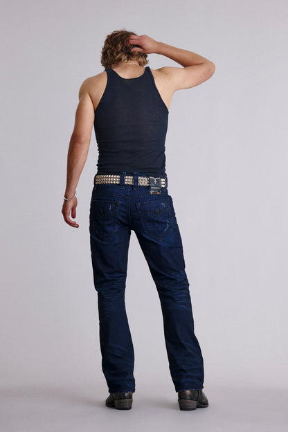 Titan Relaxed Straight in Dark Wash