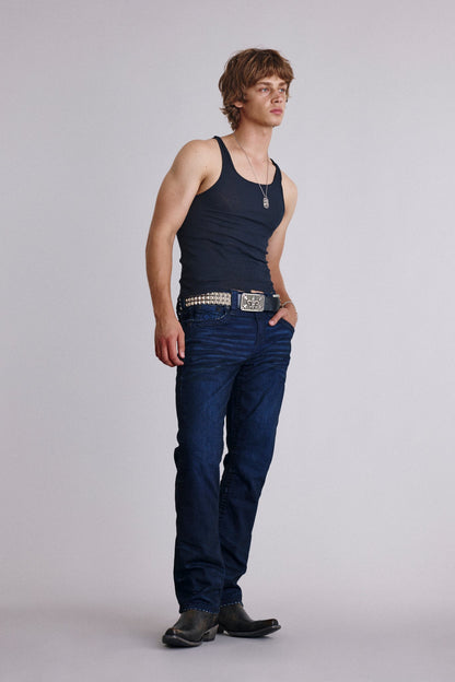 Titan Relaxed Straight in Dark Wash