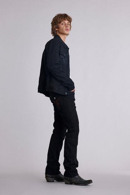 Titan Relaxed Straight in Black/Orange