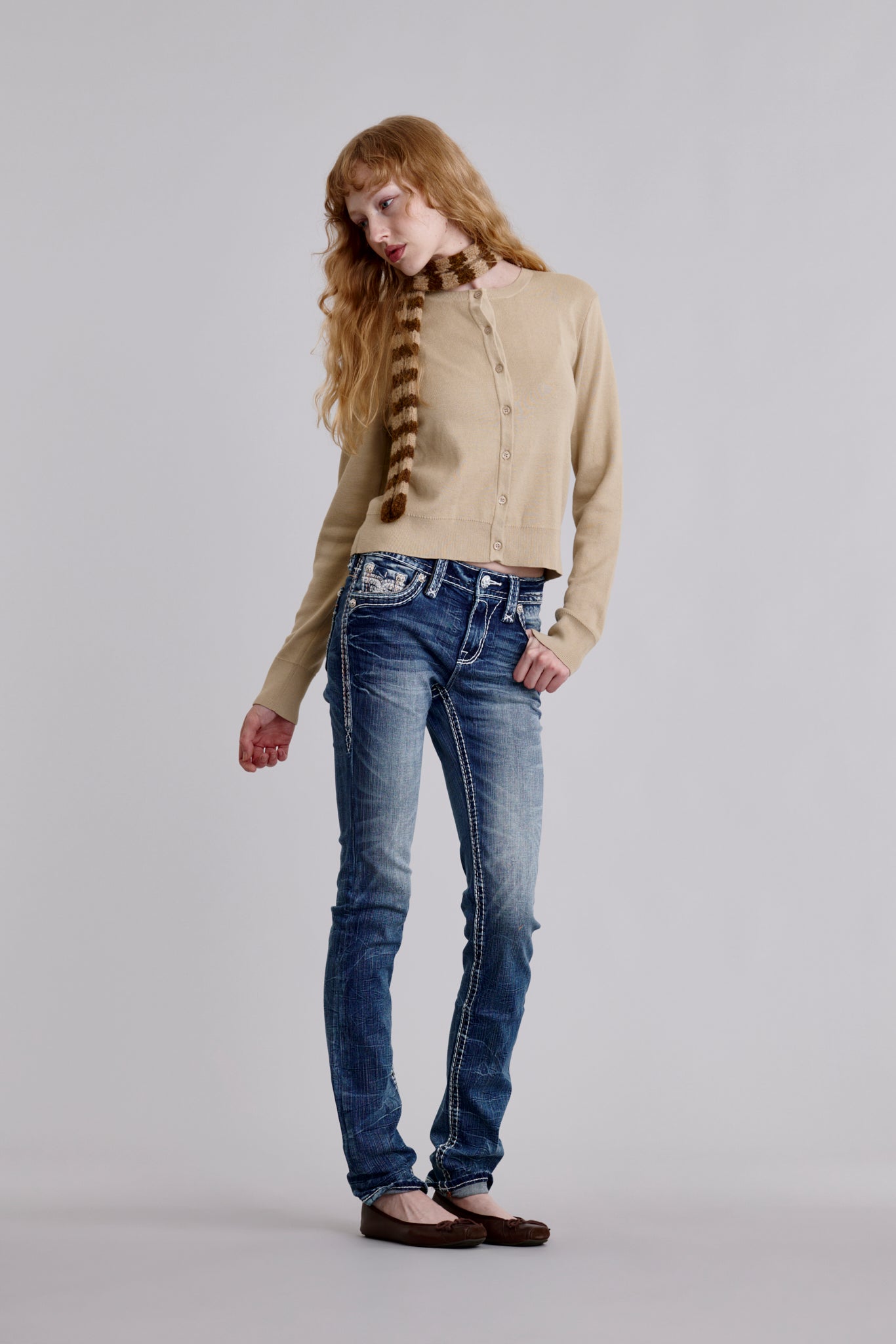 Daphne Straight Jeans in Medium Blue