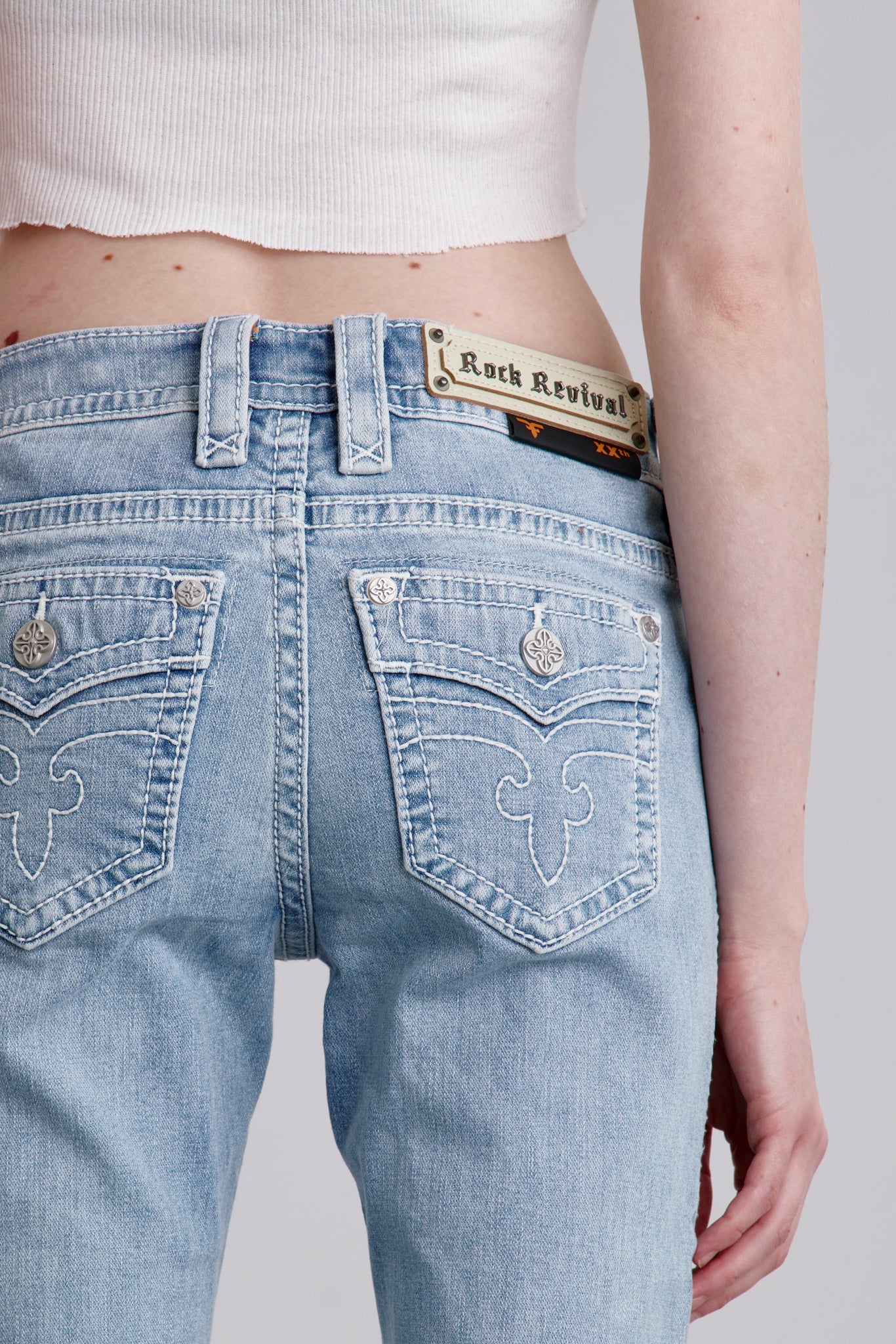 Lana Bootcut Jeans in Light Blue