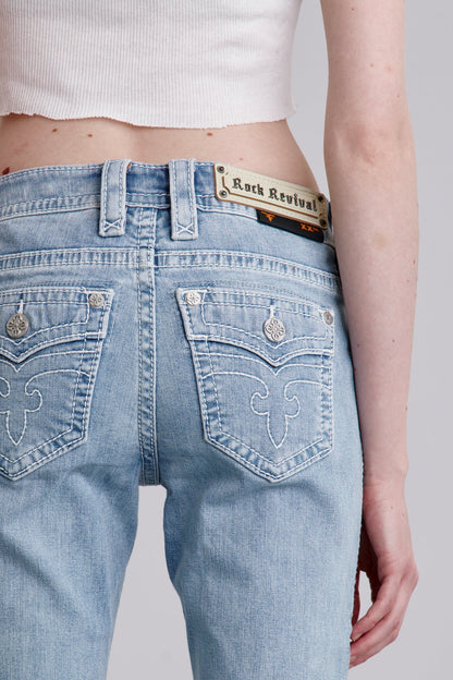 Lana Bootcut Jeans in Light Blue