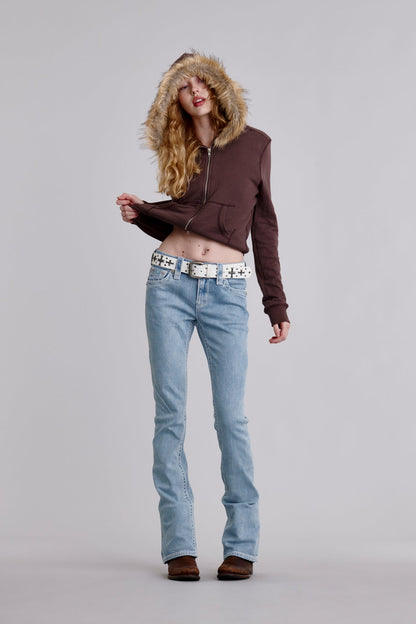Lana Bootcut Jeans in Light Blue