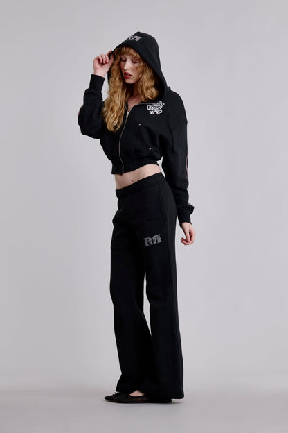 Chrome Flame Flare Sweatpants