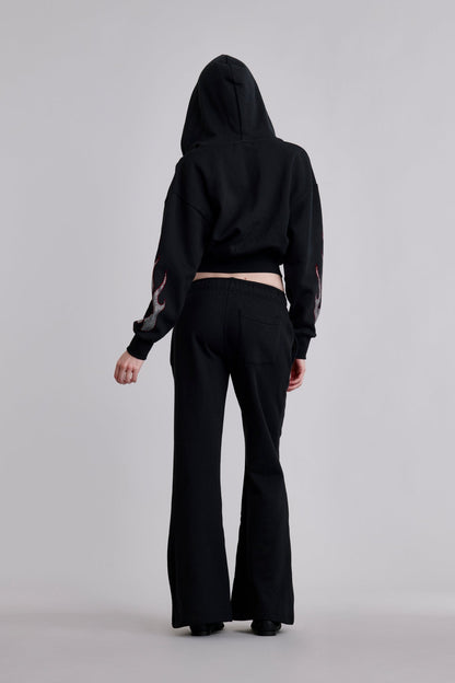 Chrome Flame Flare Sweatpants