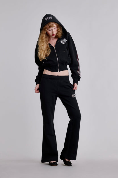 Chrome Flame Flare Sweatpants