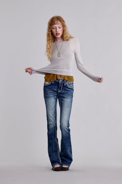Yucca Bootcut Jeans in Medium Blue
