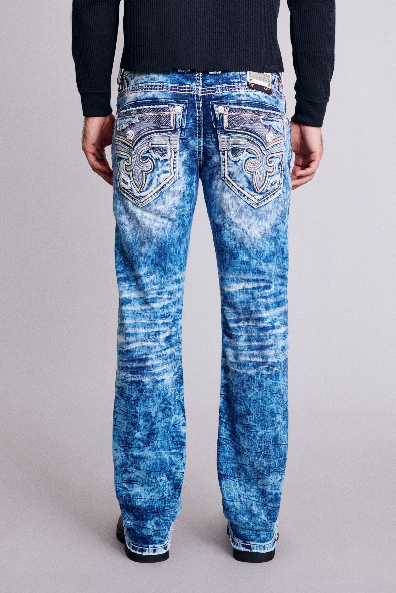 Cayden Straight Jeans in Acid Blue