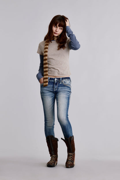 Colleen Skinny Jeans in Medium Blue