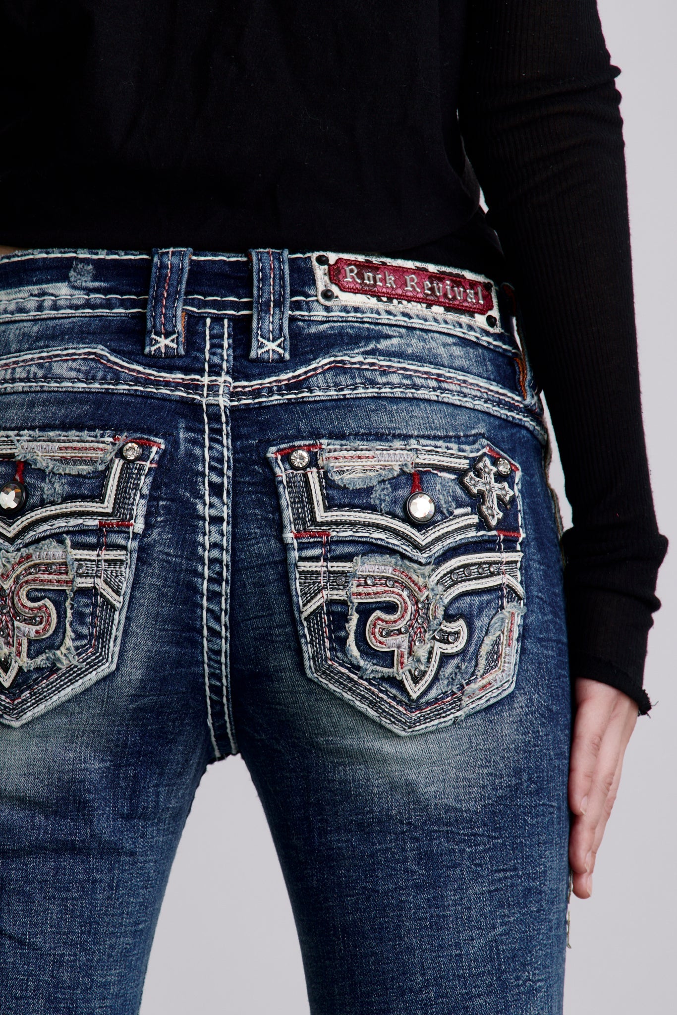Magdalen Bootcut Jeans in Dark Blue