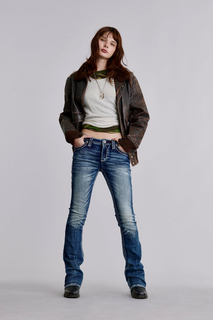 Peacoat Bootcut Jeans