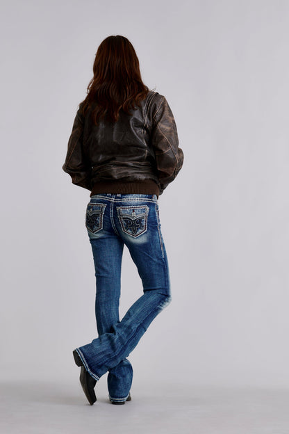 Peacoat Bootcut Jeans