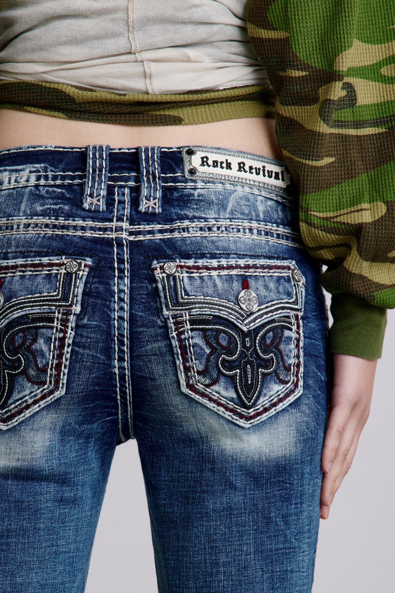 Peacoat Bootcut Jeans
