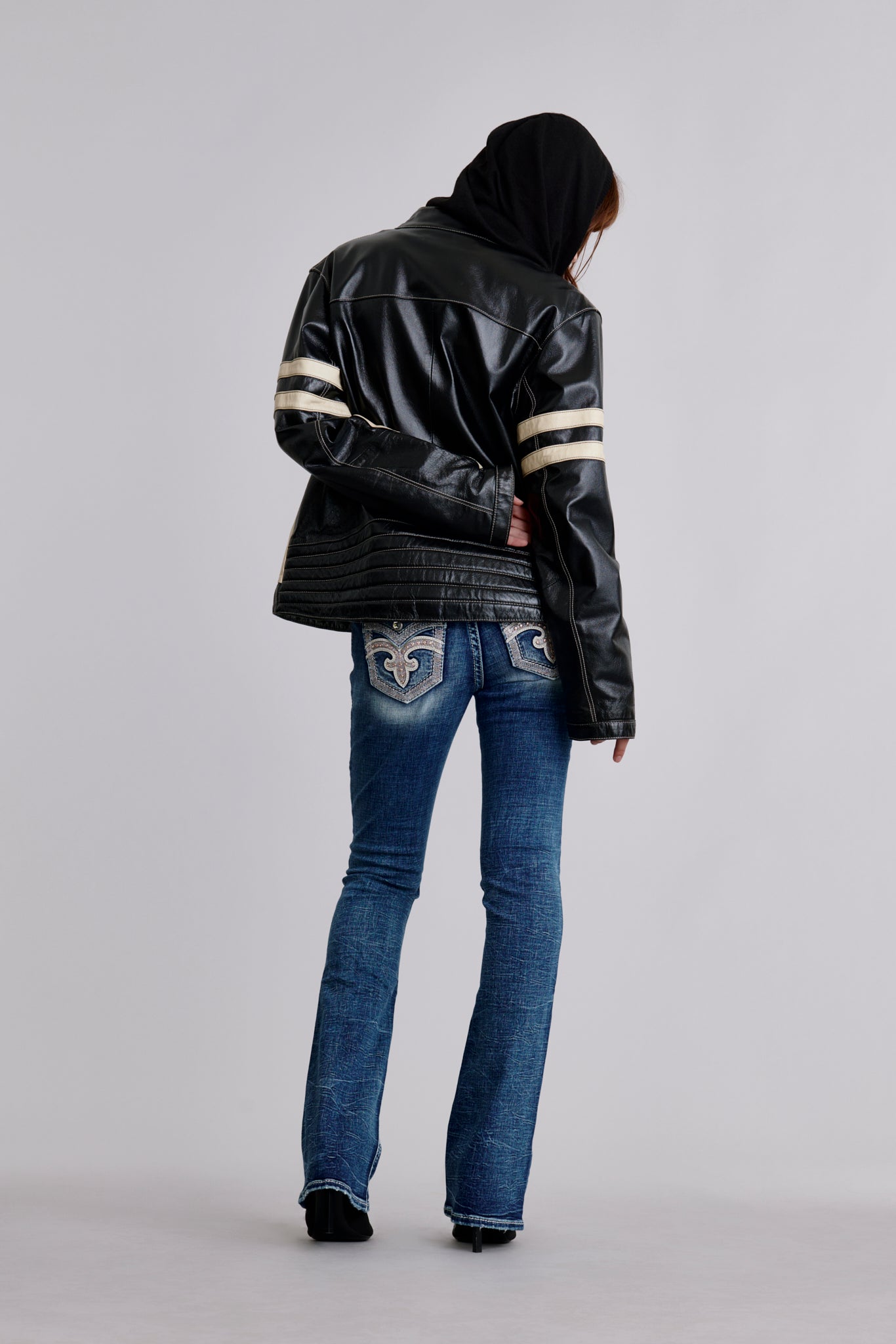 Shell Pink Bootcut Jeans