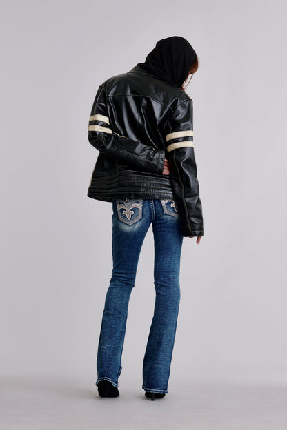 Shell Pink Bootcut Jeans