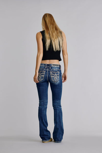 Arielle Bootcut Jeans in Medium Blue