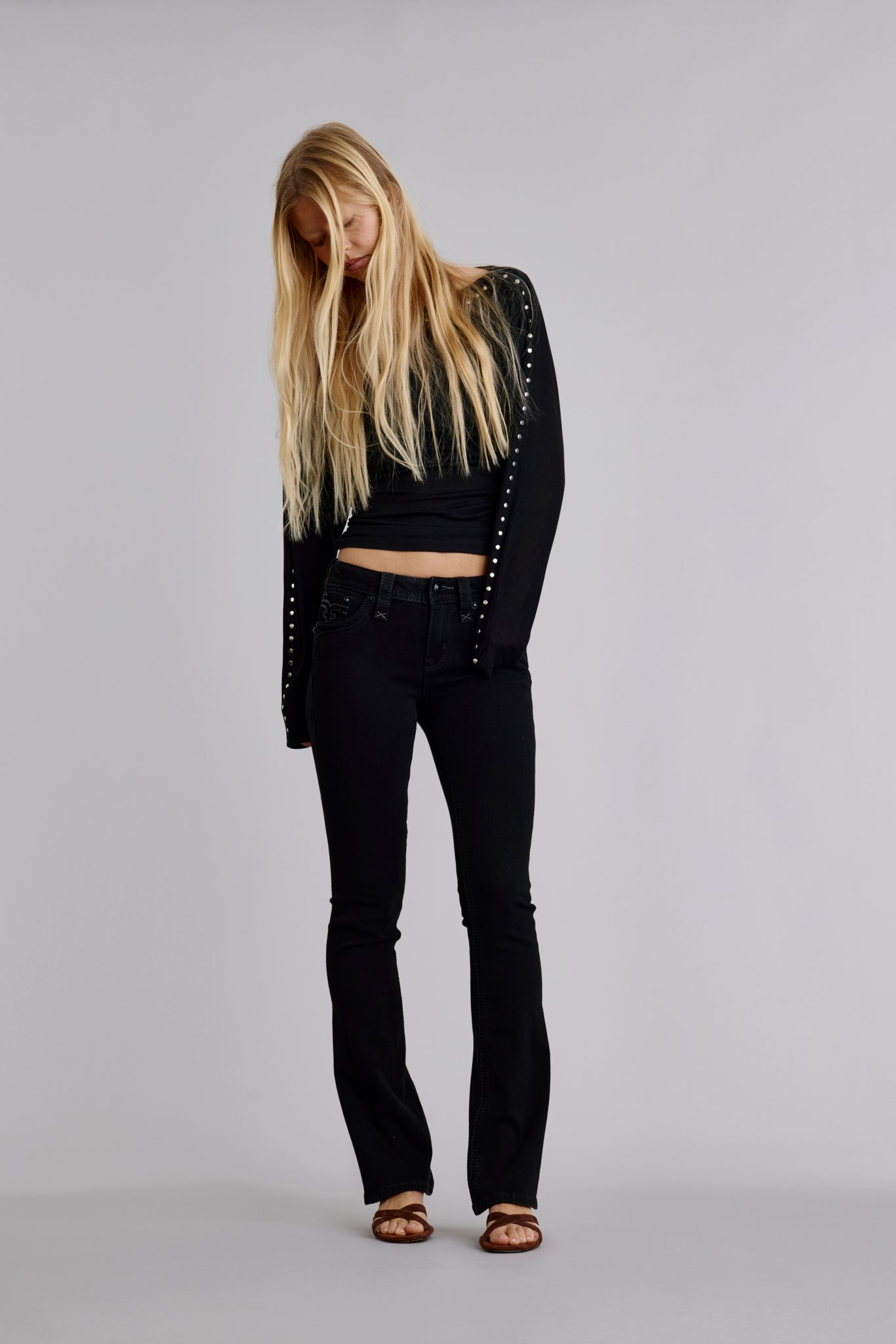 Celine Bootcut Jeans in Black