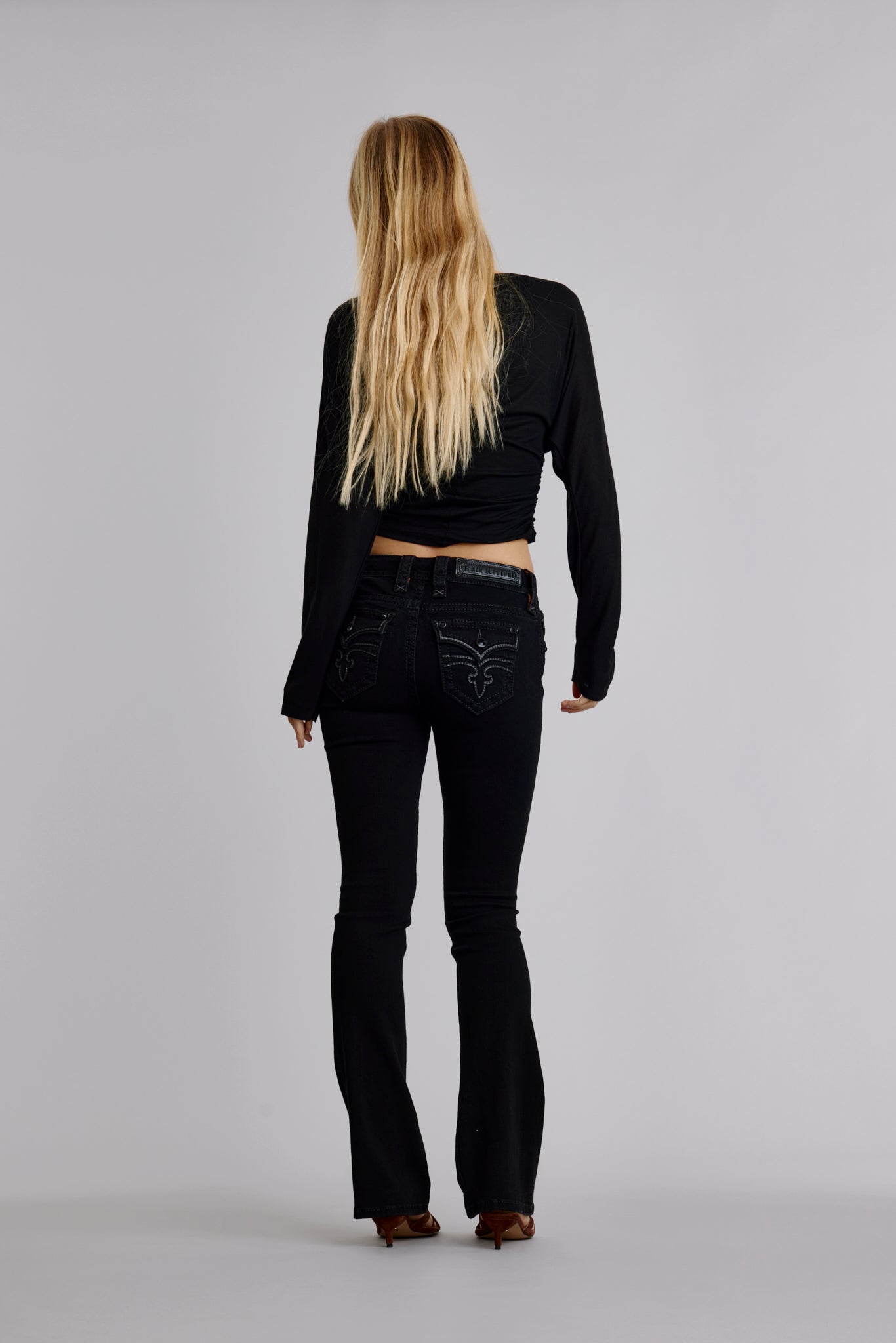 Celine Bootcut Jeans in Black