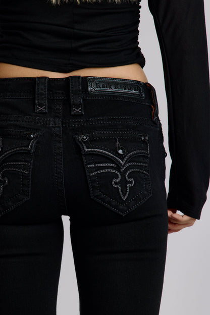 Celine Bootcut Jeans in Black