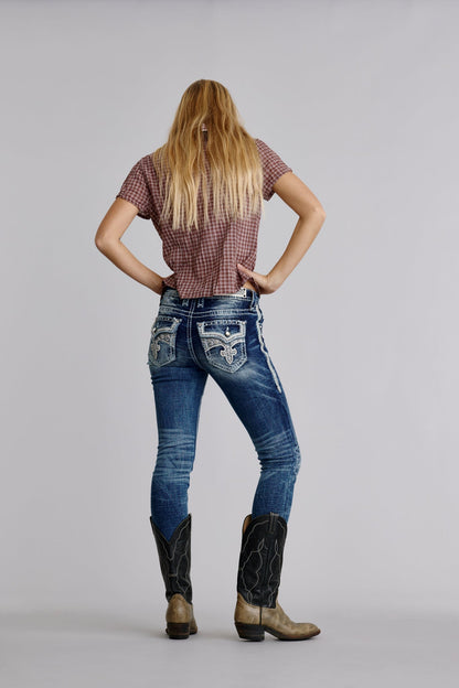Bambi Skinny Jeans in Medium Blue