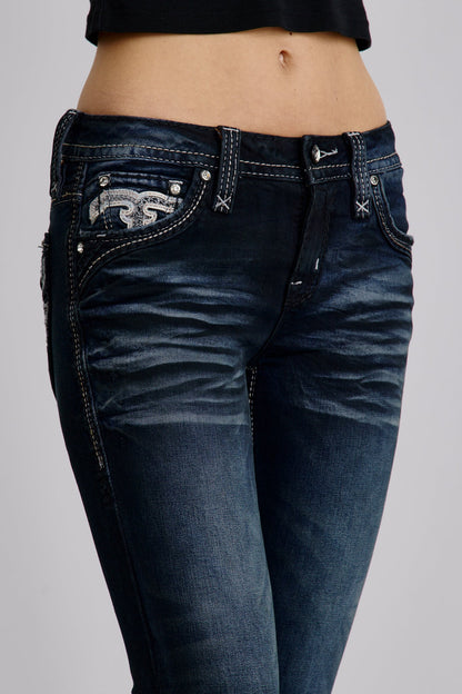 Jesika Bootcut Jeans in Dark Wash