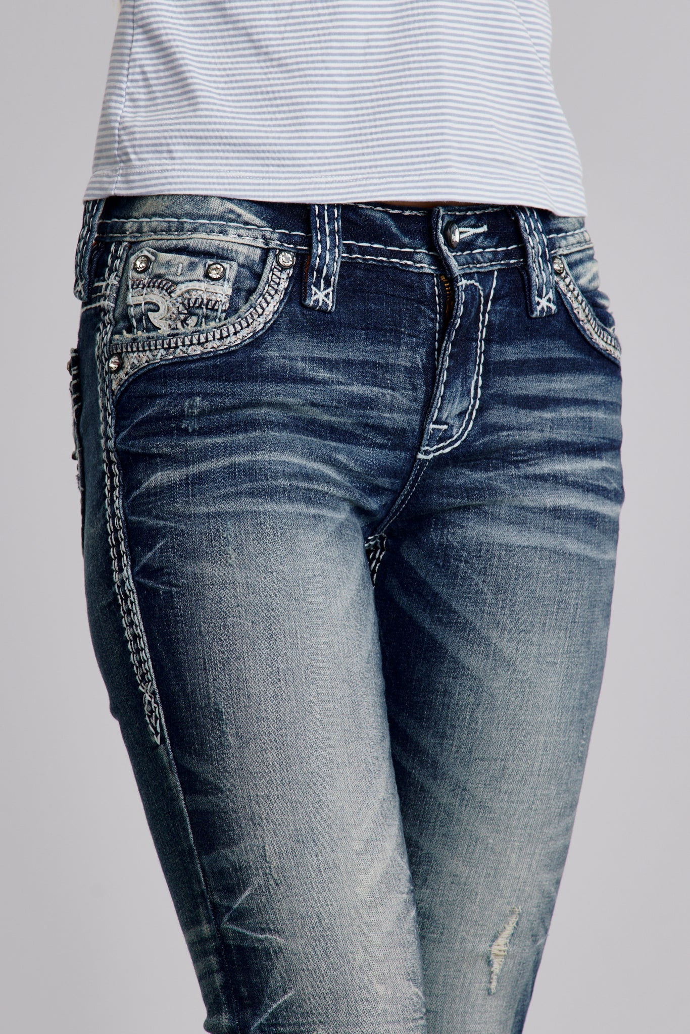 Keziah Bootcut Jeans in Medium Wash