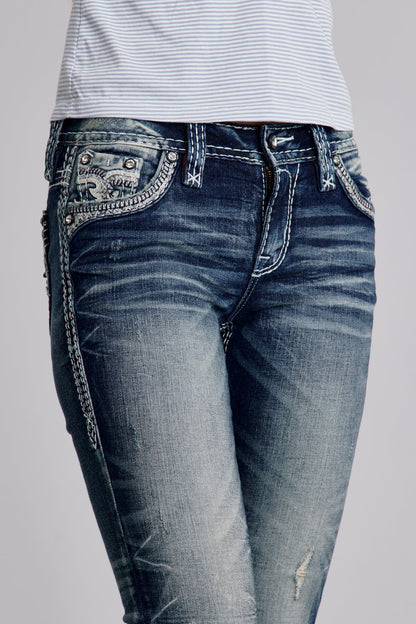 Keziah Bootcut Jeans in Medium Wash