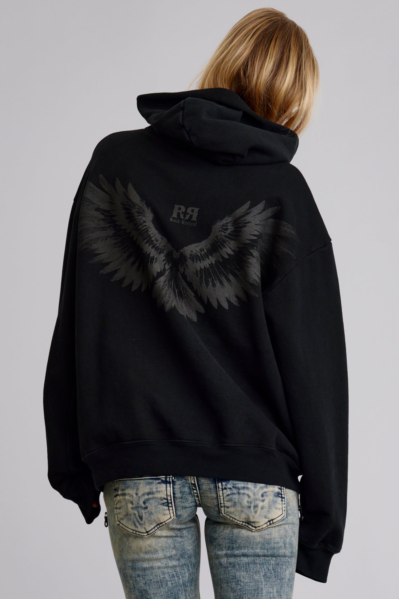 Soundwave Hoodie in Black/Gray (W)