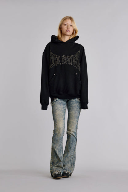 Soundwave Hoodie in Black/Gray (W)