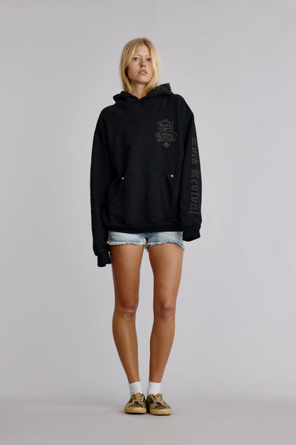 Classic Rock Hoodie in Black/Gray (W)