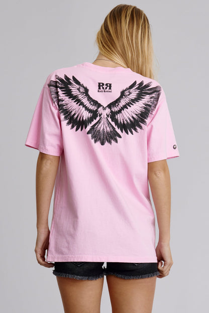 Soundwave Boyfriend Tee in Pink