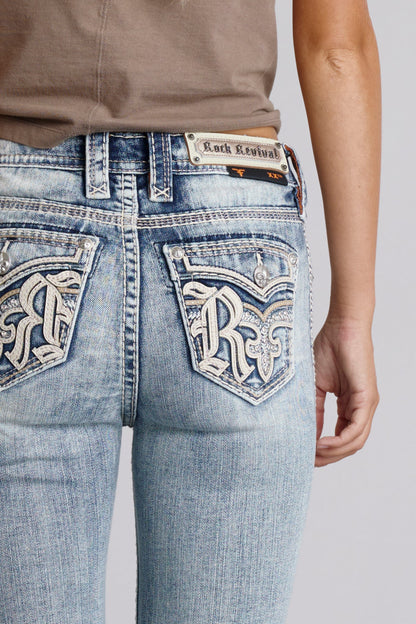 Aylani High Rise Straight Jeans