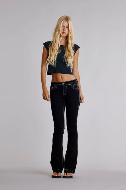 Elias Bootcut Jeans in Black
