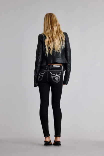 Raanan Skinny Jeans in Black