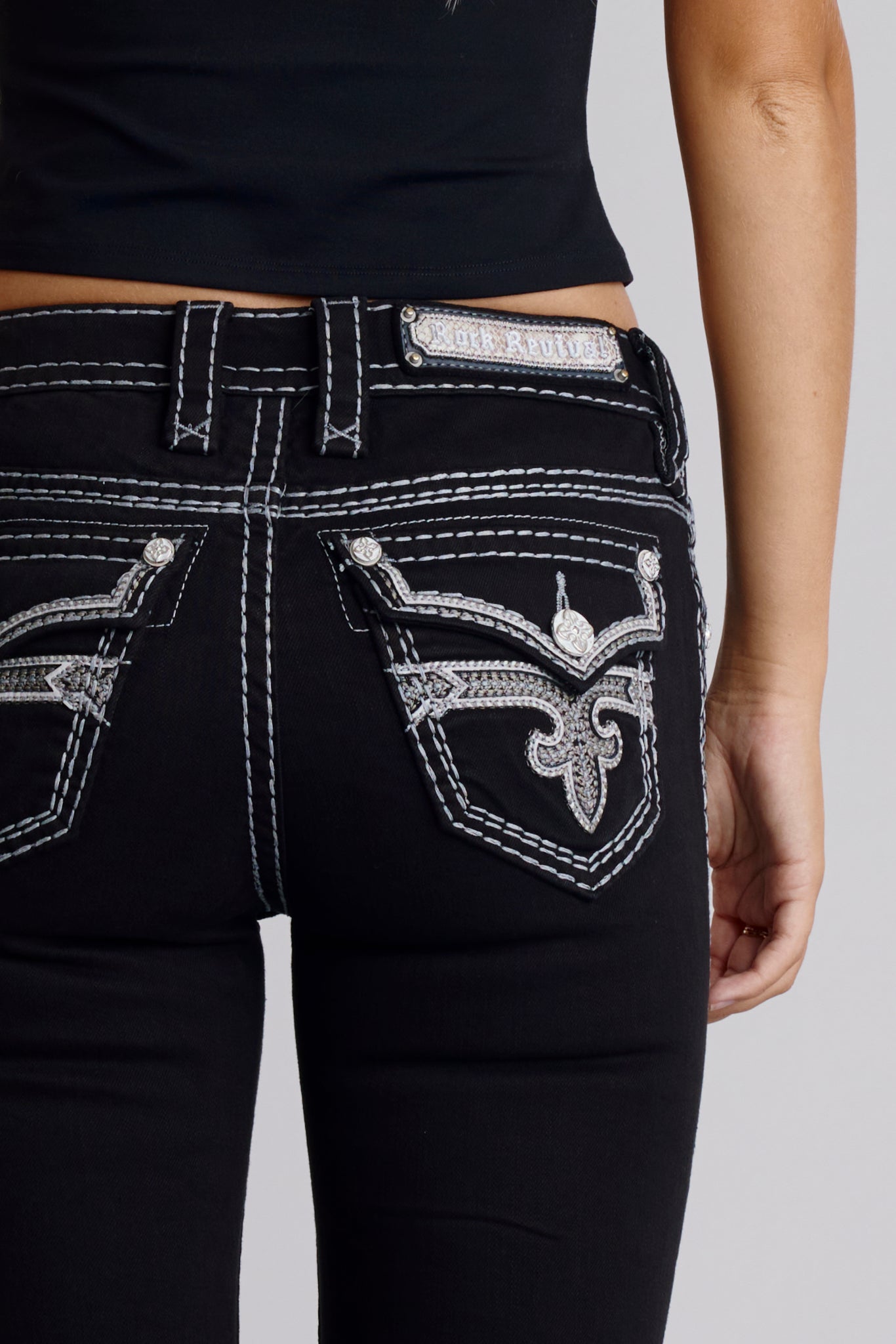 Raanan Skinny Jeans in Black