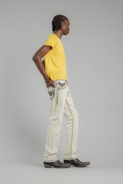 Arther Bootcut Jeans in Beige