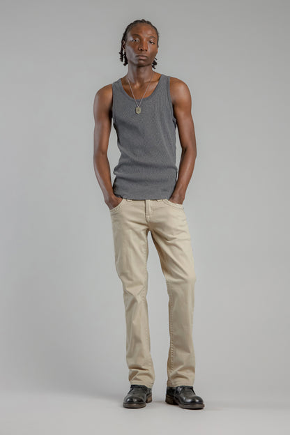 Arther Bootcut Jeans in Light Beige