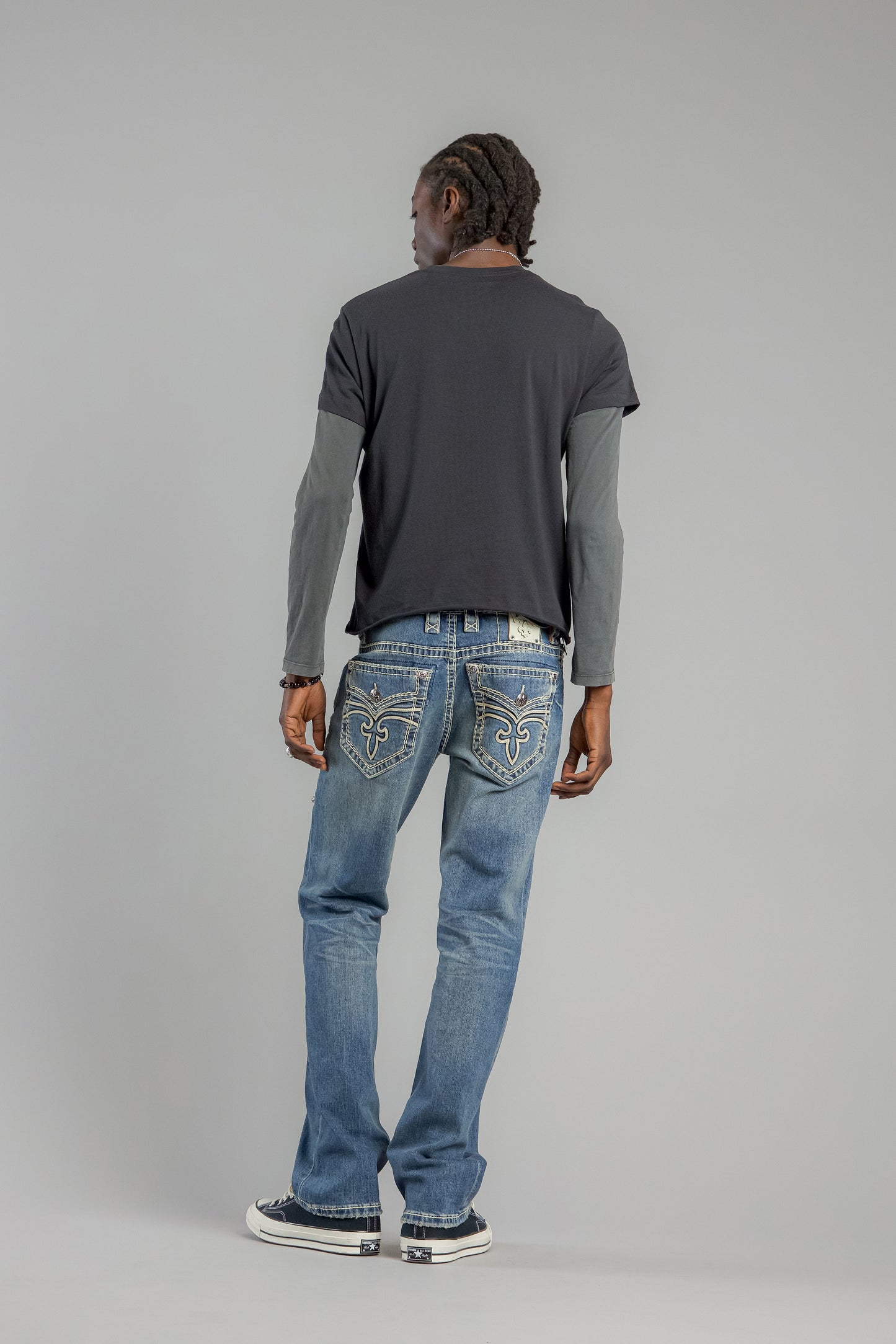 Arther Bootcut Jeans in Medium Blue